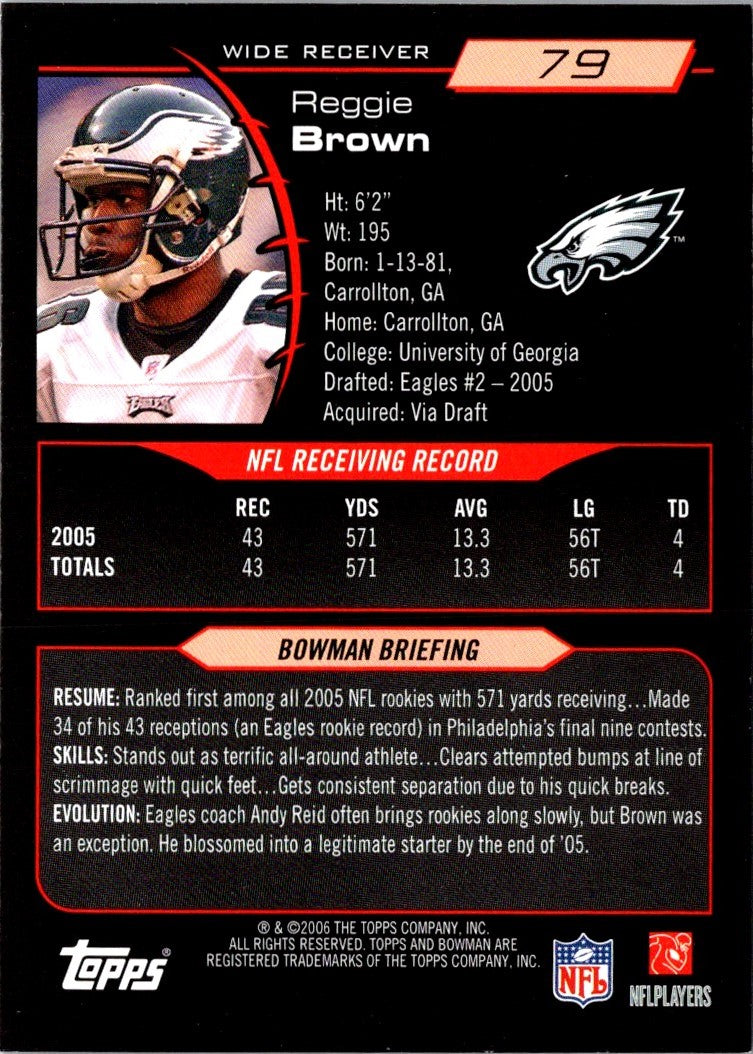 2006 Bowman Reggie Brown