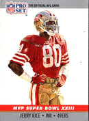 1990 Pro Set Super Bowl MVP Collectibles Jerry Rice