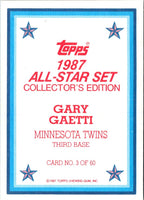 1987 Topps Glossy Gary Gaetti #3