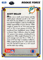 1991 Upper Deck Scott Miller #619 Rookie
