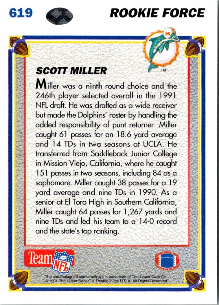 1991 Upper Deck Scott Miller