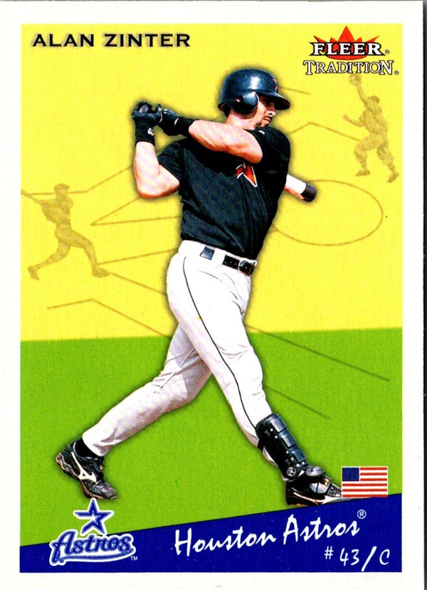 2002 Fleer Tradition Update Alan Zinter #U250