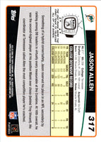 2006 Topps Jason Allen #317 Rookie
