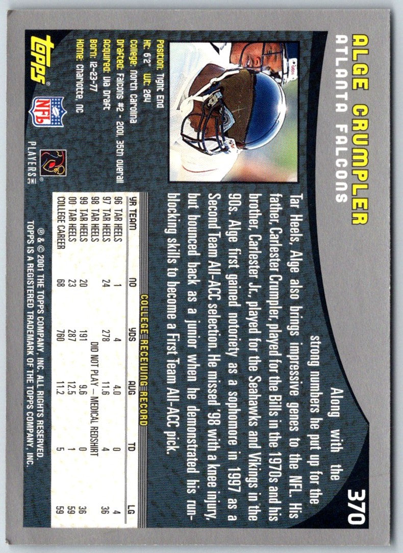 2001 Topps Alge Crumpler