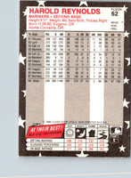 1988 Fleer Star Stickers Harold Reynolds #62