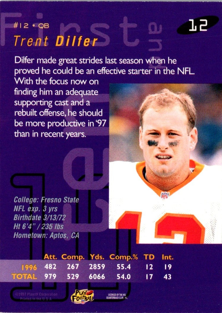 1997 Playoff First & Ten Trent Dilfer