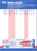 1987 Fleer Update Glossy Mike Loynd