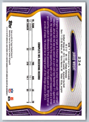 2012 Topps Jarius Wright #252 Rookie