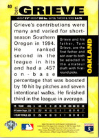 1995 Collector's Choice Silver Signature Ben Grieve #40