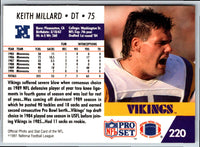 1991 Pro Set Keith Millard #220