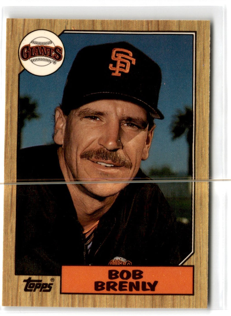 1987 Topps Tiffany Bob Brenly