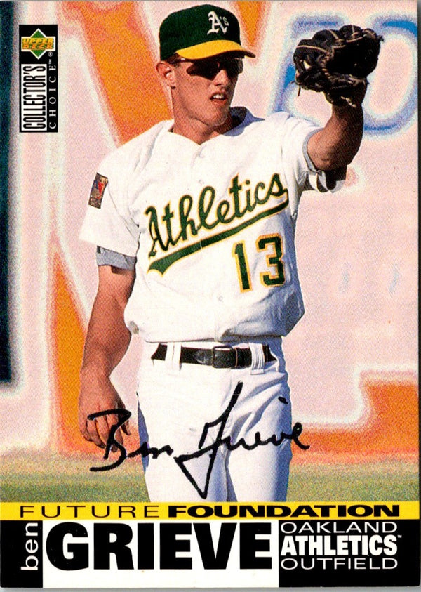 1995 Collector's Choice Silver Signature Ben Grieve #40