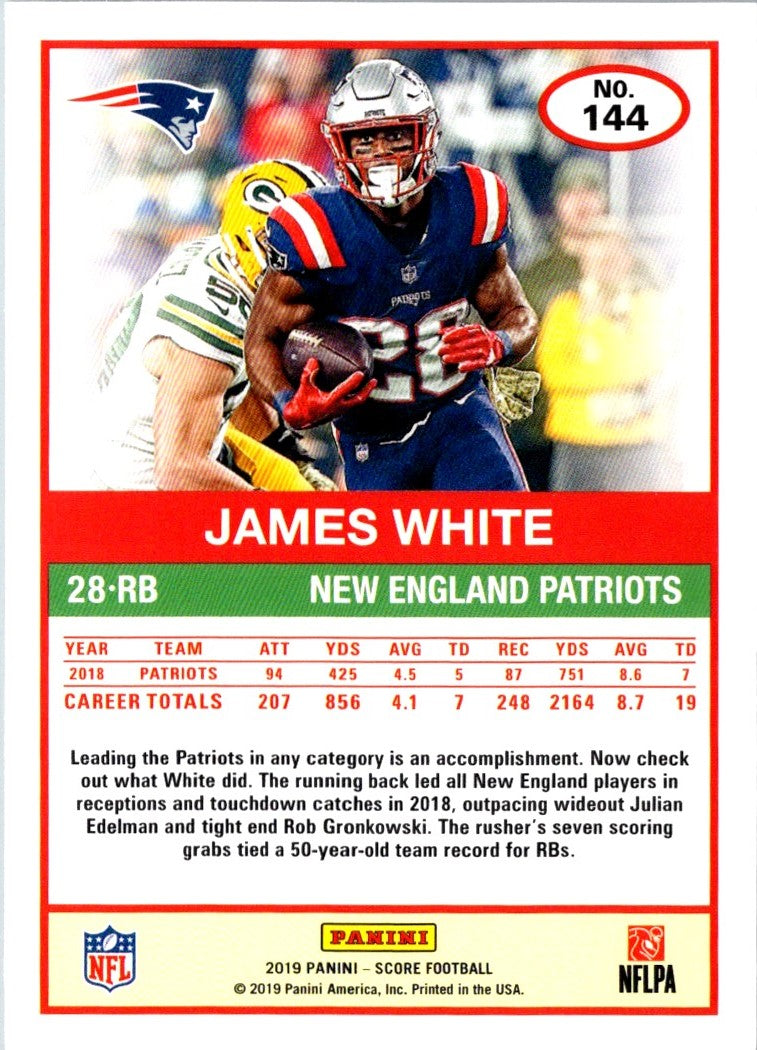 2019 Score James White