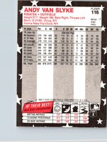 1988 Fleer Star Stickers Andy Van Slyke #116