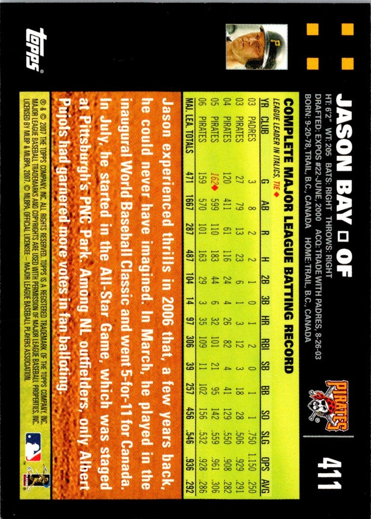 2007 Topps 1st Edition Jason Bay