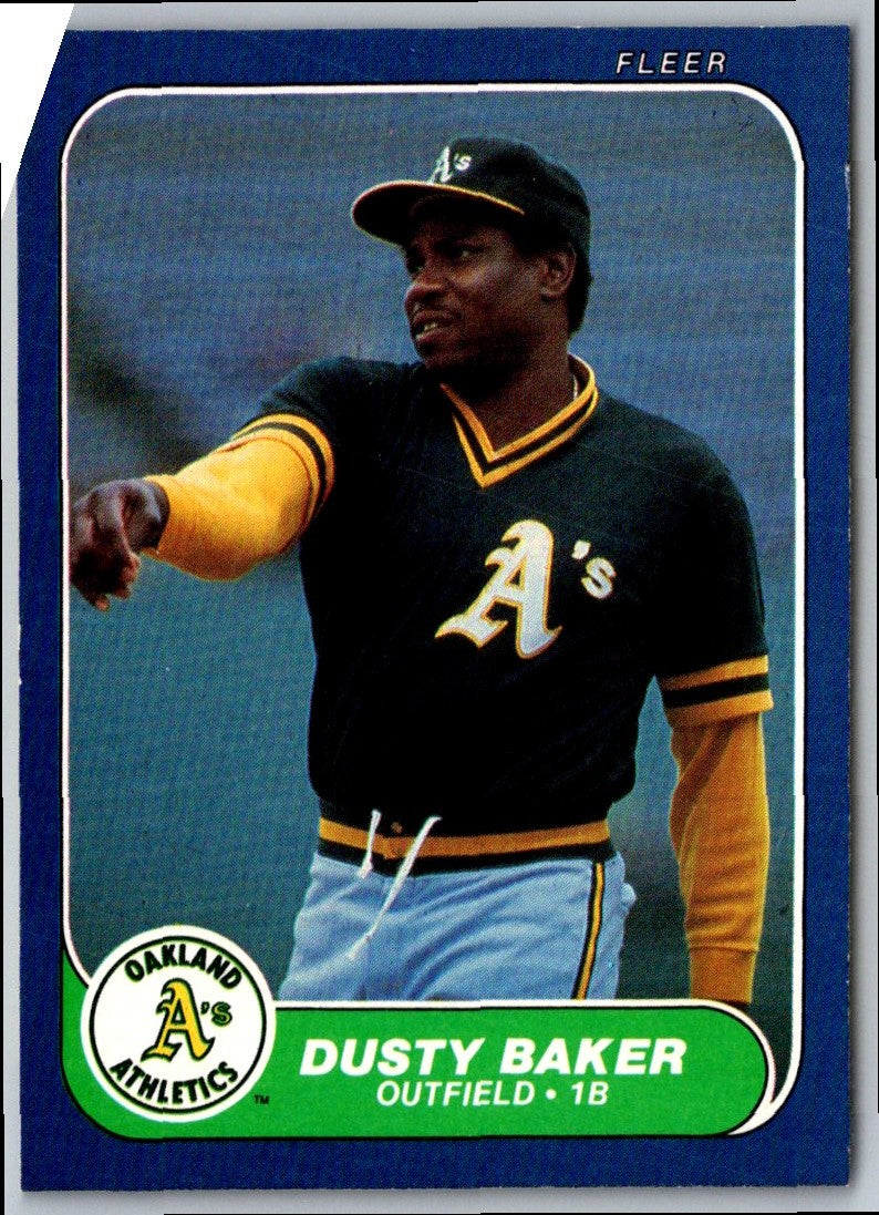 1986 Fleer Dusty Baker