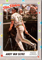 1988 Fleer Star Stickers Andy Van Slyke #116