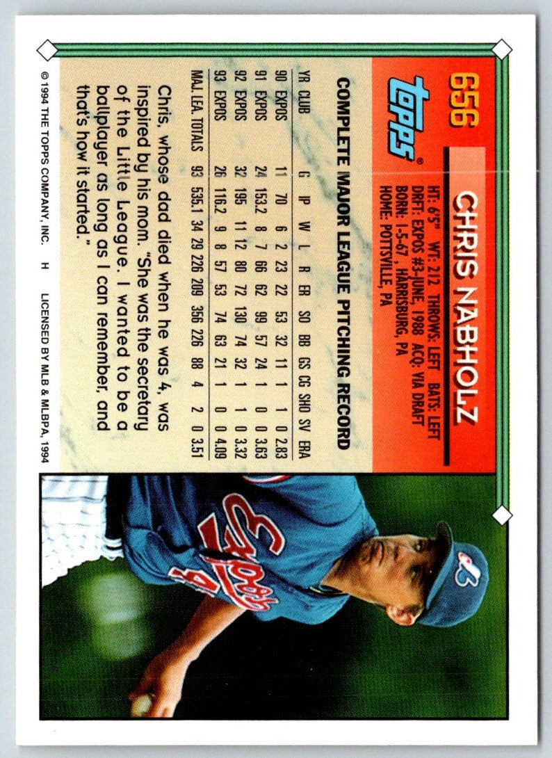 1994 Topps Chris Nabholz