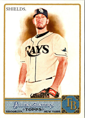 2011 Topps Allen & Ginter Glossy Factory Set James Shields #222 /999