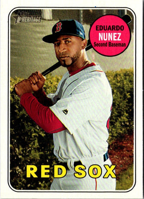 2018 Topps Heritage Eduardo Nunez #519