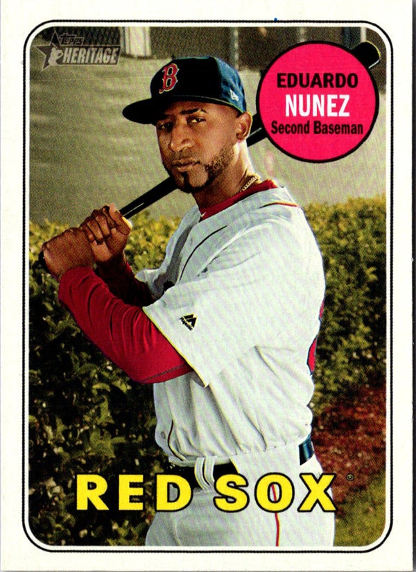 2018 Topps Heritage Eduardo Nunez #519