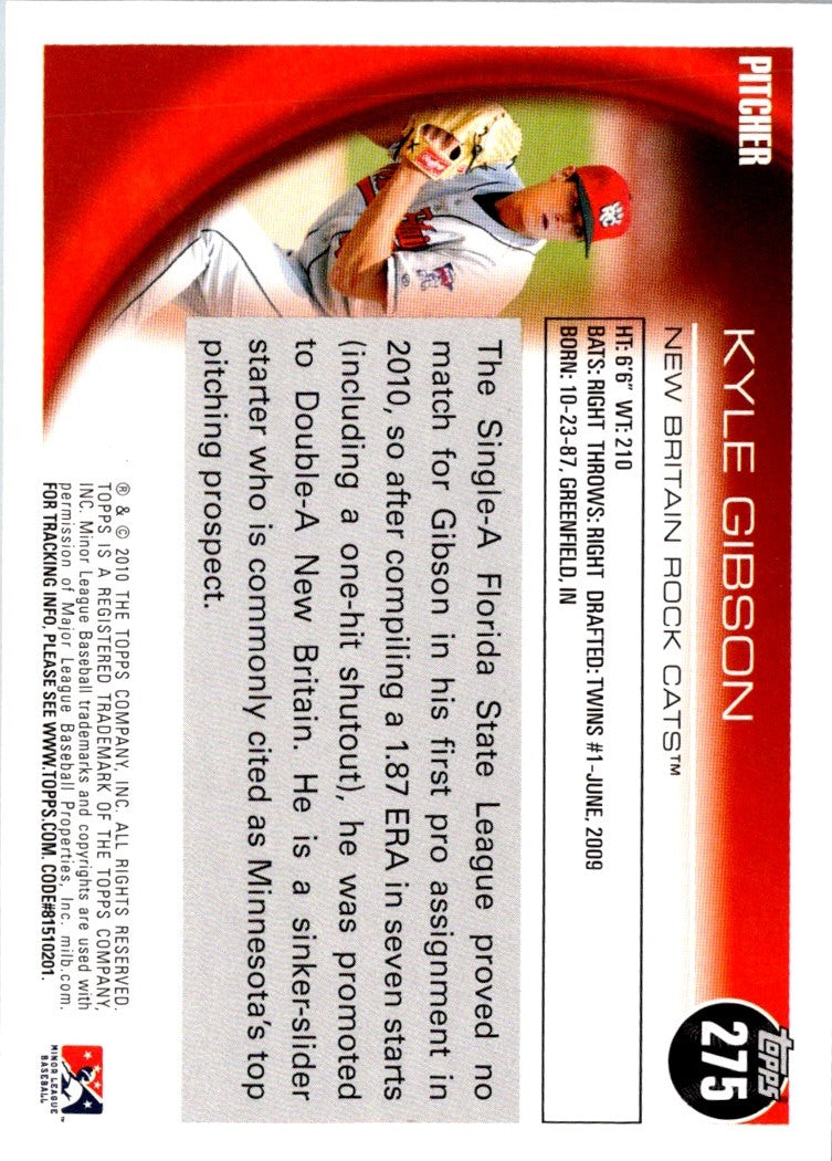 2010 Topps Pro Debut Kyle Gibson