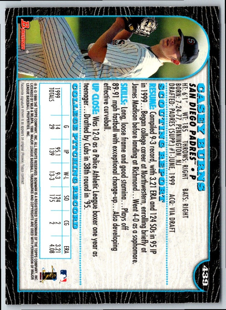 1999 Bowman Casey Burns