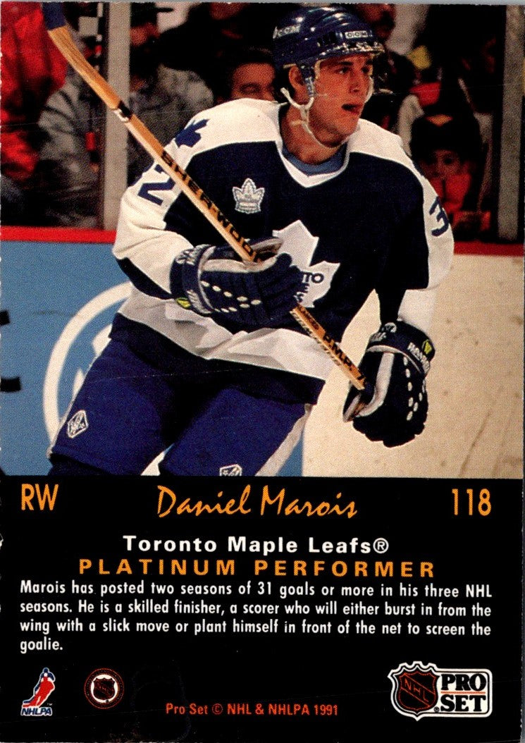 1991 Pro Set Platinum Daniel Marois