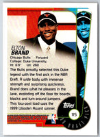 1999 Topps Elton Brand #115 Rookie
