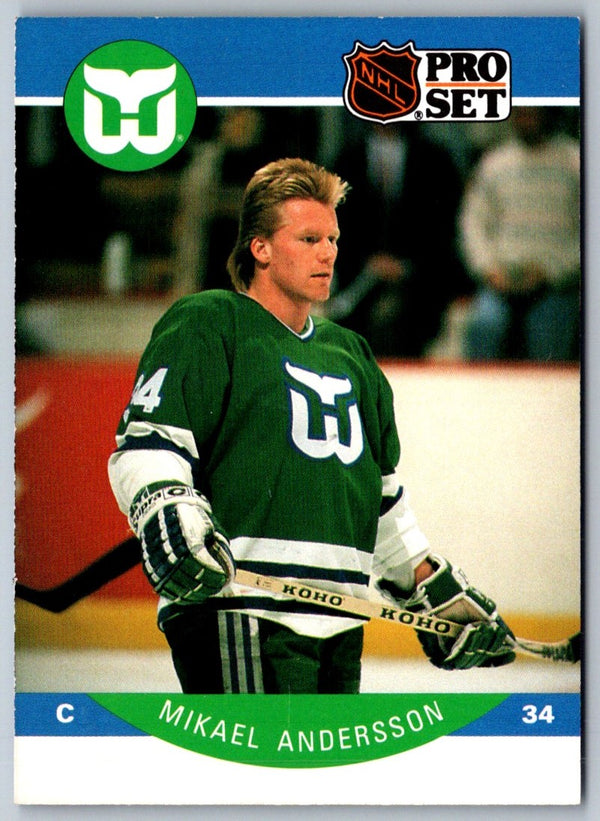 1990 Pro Set Mikael Andersson #98 Rookie