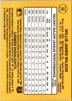 1987 Donruss Willie Wilson #96