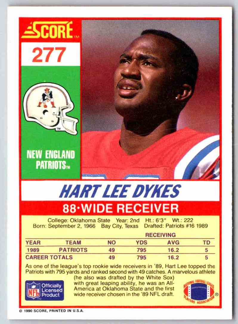 1990 Score Hart Lee Dykes