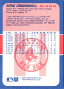 1989 Fleer Exciting Stars Mike Greenwell