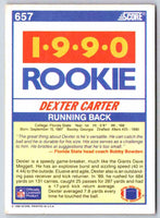 1990 Score Dexter Carter #657