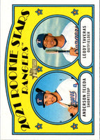 2021 Topps Heritage 2021 Rookie Stars - Rangers - Anderson Tejeda/Leody Taveras PR50 #400