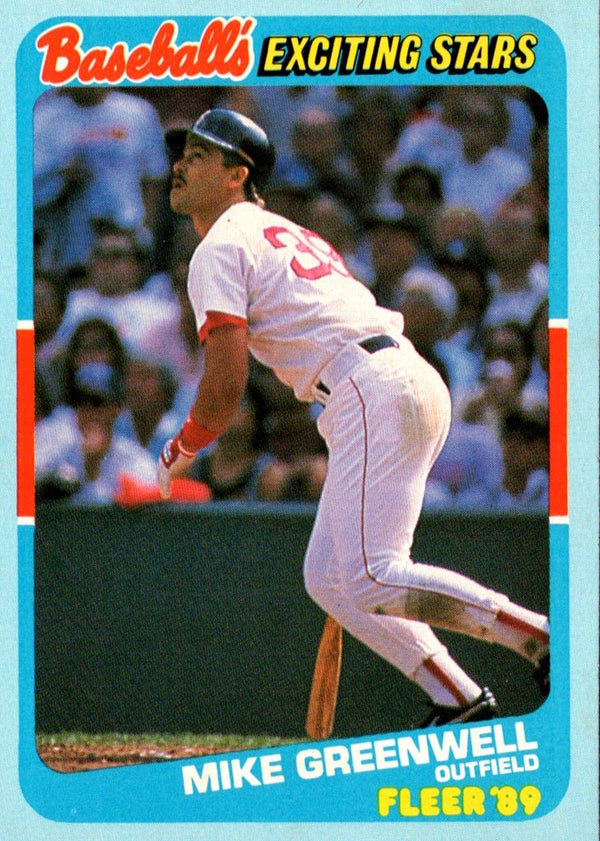 1989 Fleer Exciting Stars Mike Greenwell #18