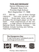 1989 Syracuse Orangemen Blake Bednarz