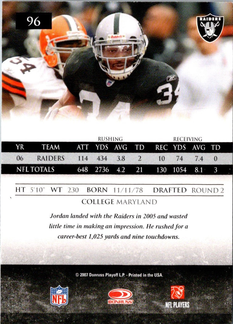 2007 Donruss Gridiron Gear LaMont Jordan
