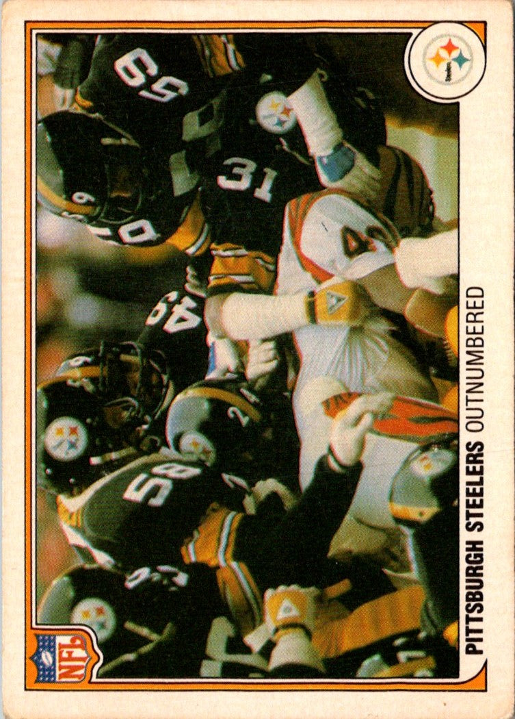 1983 Fleer Team Action Stickers Pittsburgh Steelers Helmet