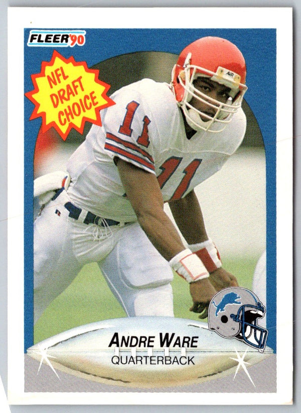 1990 Fleer Andre Ware #103 Rookie