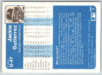 1984 Fleer Update Jackie Gutierrez #U-47