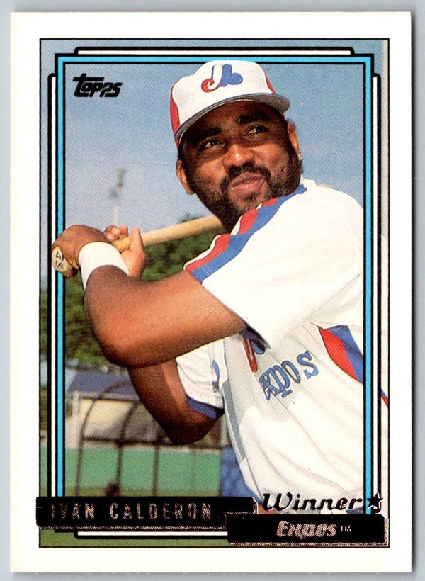 1992 Topps Gold Winners Ivan Calderon #775