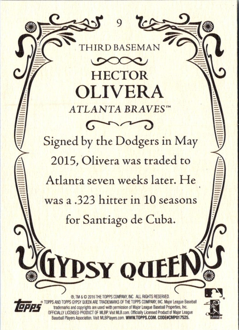 2016 Topps Gypsy Queen Hector Olivera