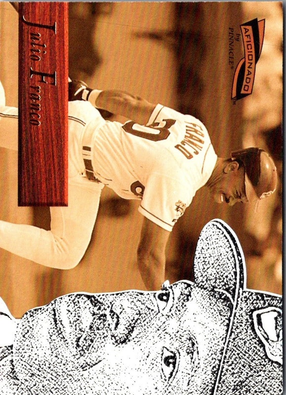 1996 Pinnacle Aficionado Julio Franco #60