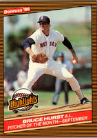 1986 Donruss Highlights Bruce Hurst #47