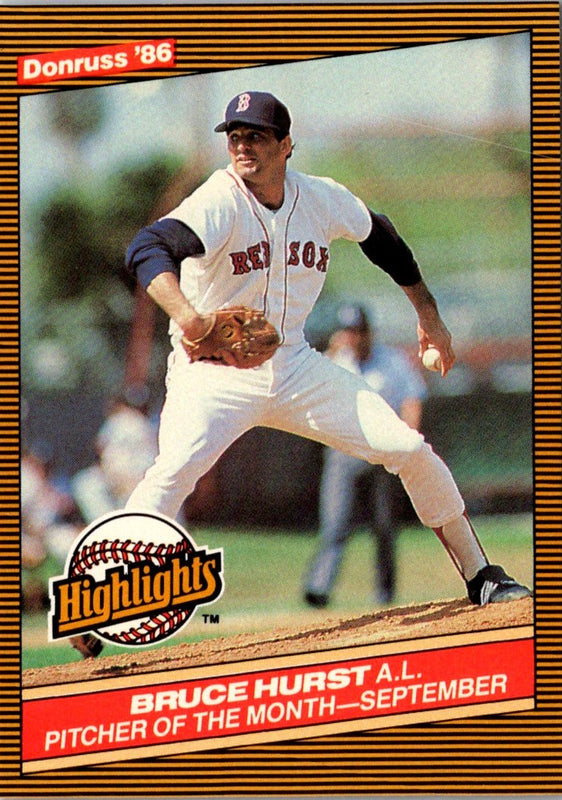 1986 Donruss Highlights Bruce Hurst #47