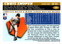 1996 Topps Chrome Chris Snopek #137