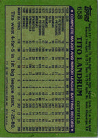 1982 Topps Tito Landrum #658