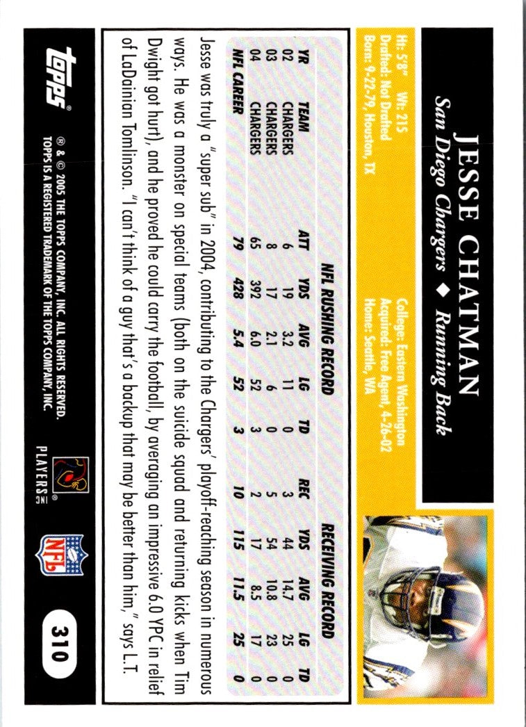 2005 Topps Jesse Chatman