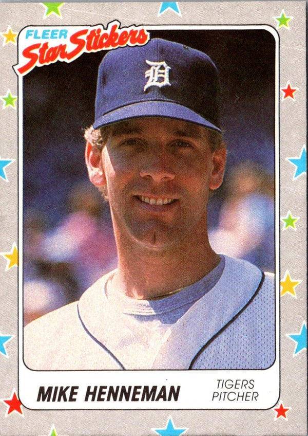 1988 Fleer Star Stickers Mike Henneman #25